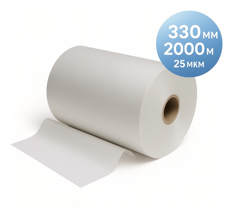 Плівка рулонна TOSHEN, 330 мм, 2000 м, 25 мкм, матова (000015449)